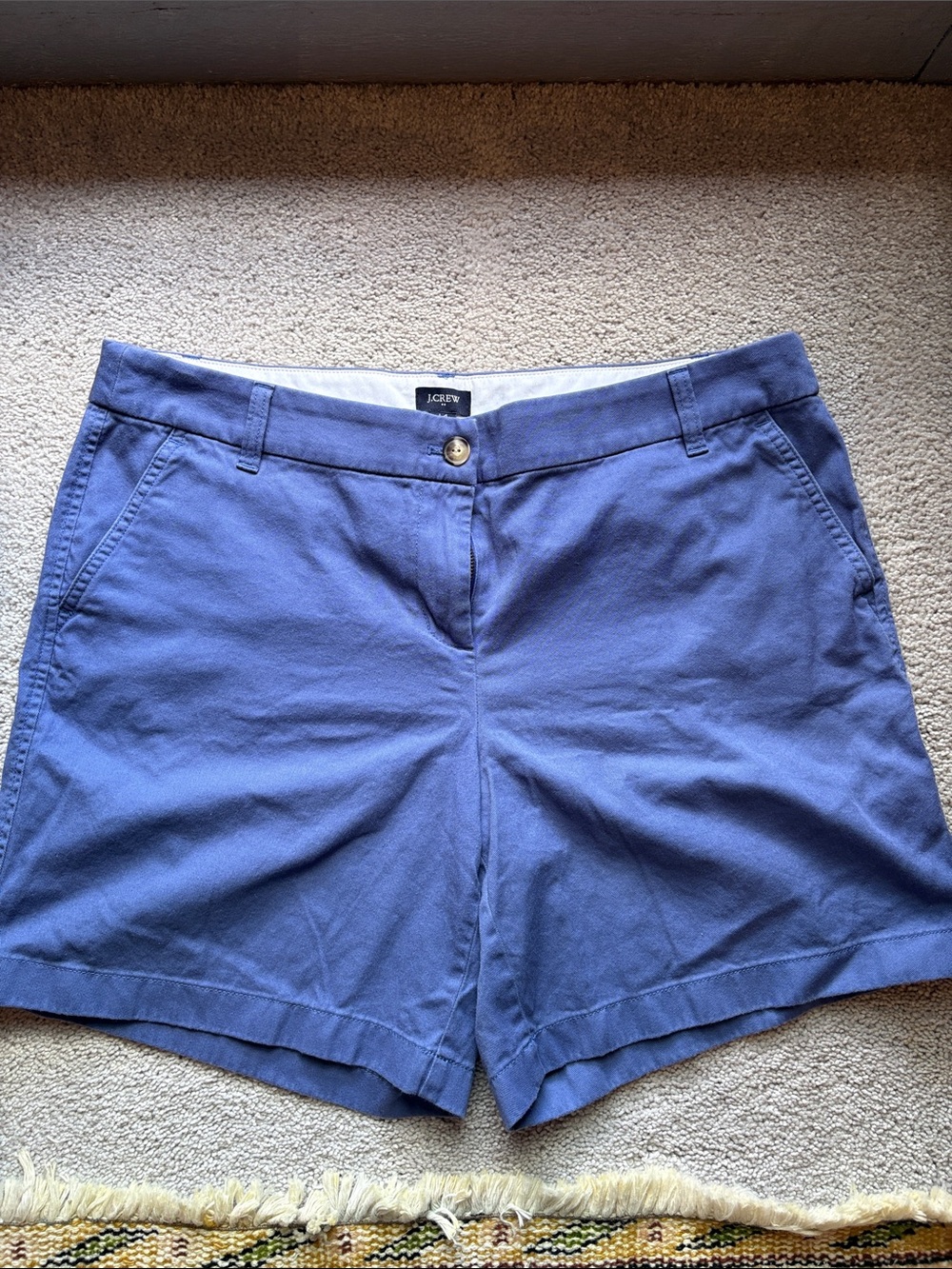 J. Crew Lavender-Blue Cotton Chino Shorts